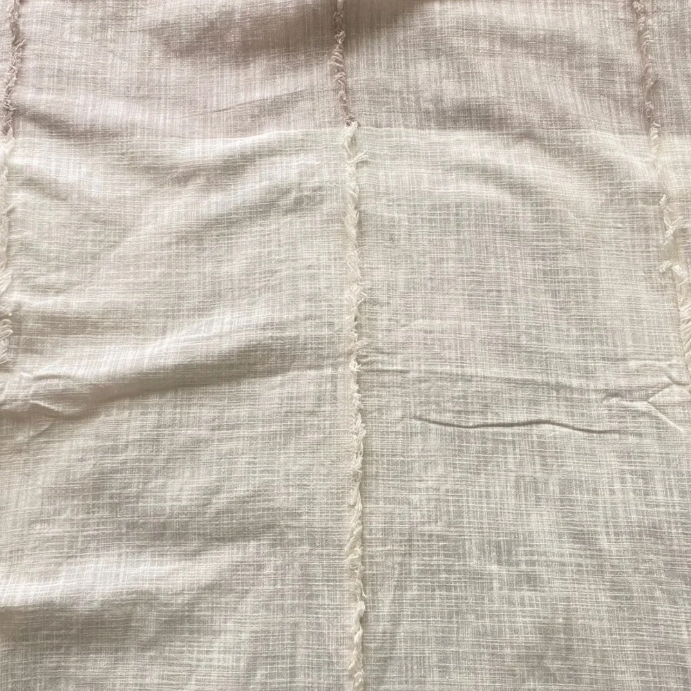 Universal Thread Womens Mauve Striped Cotton Kimono Wrap Fringe Trim One Size